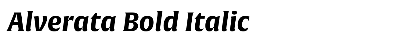 Alverata Bold Italic